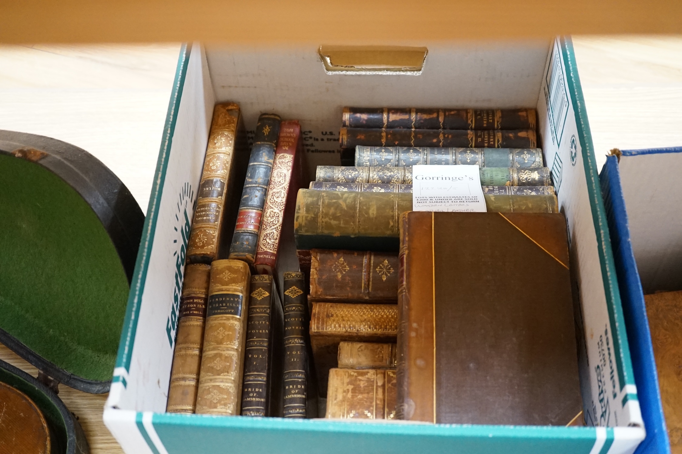 Warden, William - Letters Written on Board His Majesty's Ship the Northumberland, and (at) Saint Helena..... 4th edition. portrait frontis. and folded facsimile, old gilt decorated polished calf, marbled edges and e/ps.